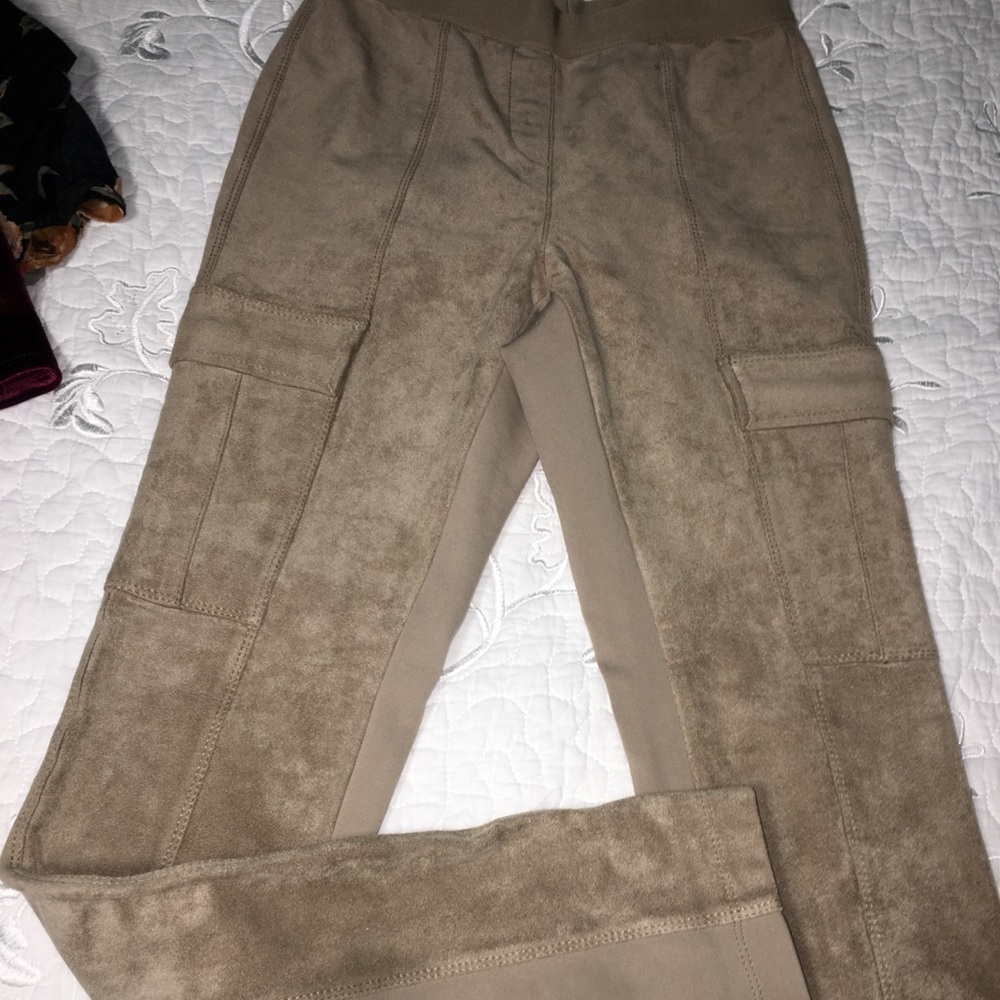 BCBGMAXAZRIA Suede Leggings